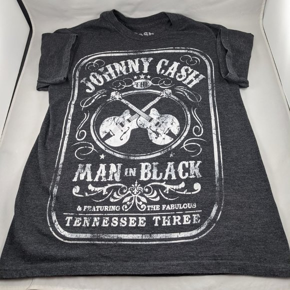 Johnny Cash Womens Black Graphic Tee S/M